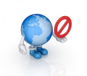 blocked globe